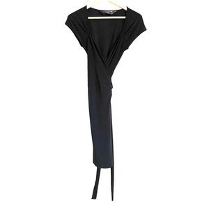 Norma Kamali Sweetheart Neck Wrap Dress